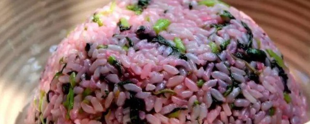 红苋菜炒饭怎样做 制作红苋菜炒饭的技巧