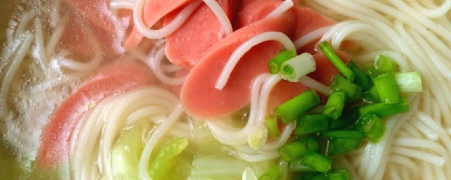 青菜火腿面怎样做 青菜火腿面做法简介