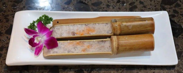 竹筒虾滑的做法办法 如何制作竹筒虾滑