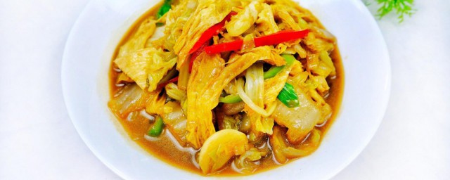 白菜炒腐竹做法诀窍 怎样做白菜炒腐竹