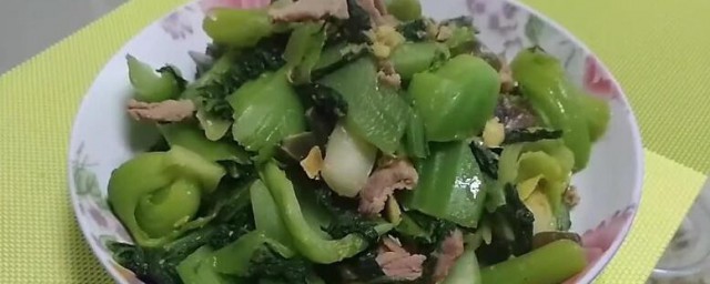 肉燥炒芥菜怎样做 肉燥炒芥菜的做法
