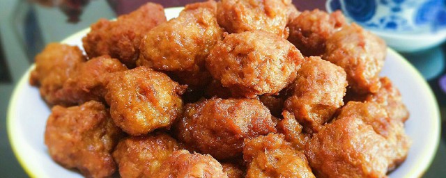 怎样做油炸肉丸子 油炸肉丸子做法简介