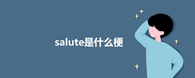 salute是什么梗 salute的意思介绍