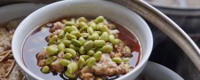 怎么做六月黄毛豆蒸肉饼 六月黄毛豆蒸肉饼做法介绍