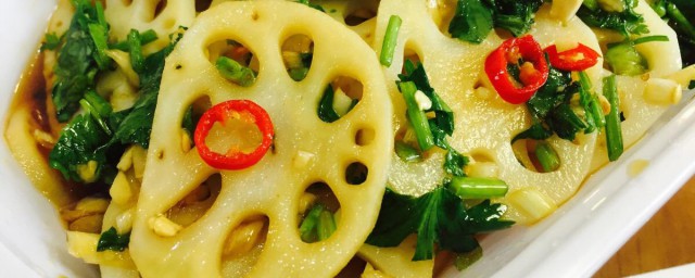 凉拌开胃藕片怎样做 凉拌藕片的做法