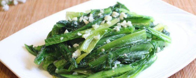 蒜茸油麦菜怎样做 蒜茸油麦菜的做法
