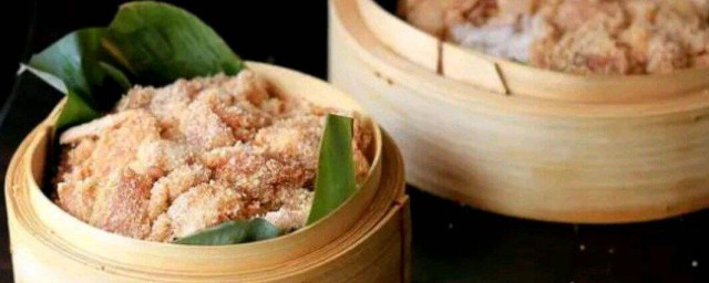 粉蒸肉怎样做多汁 多汁粉蒸肉做法如下