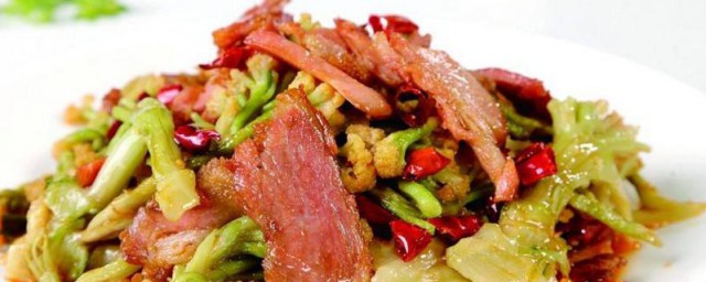 花菜烧肉怎样做 花菜炒肉的做法简介
