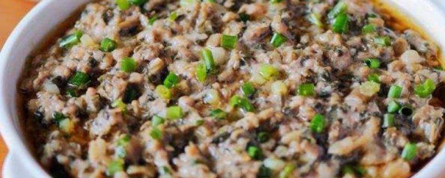 肉饼的制作技巧和次序 梅菜咸蛋蒸肉饼怎样做