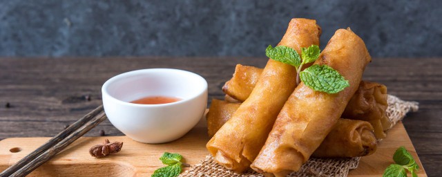 素炸春卷怎样做 素炸春卷家常制作次序