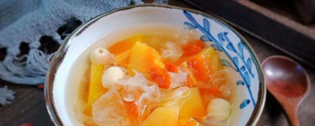 木瓜银耳羹做法次序 木瓜银耳羹怎样做