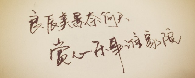良辰美景奈何天的意思 良辰美景奈何天的意思是什么