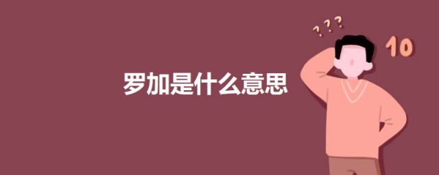 罗加是什么意思 科普罗加的意思解释