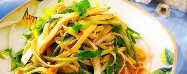 炒干豆皮的技巧 炒干豆皮好吃的做法简介