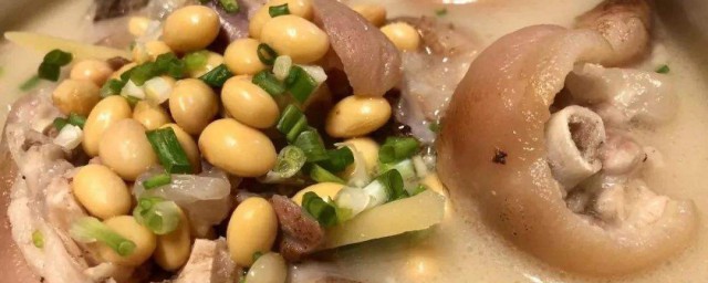 猪蹄炖黄豆汤下奶 下奶猪蹄炖黄豆汤做法简介