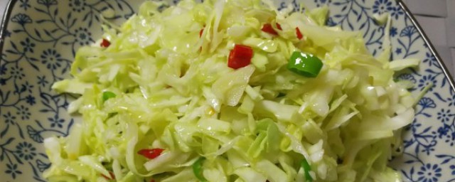 卷心菜如何做凉拌菜 凉拌卷心菜的做法