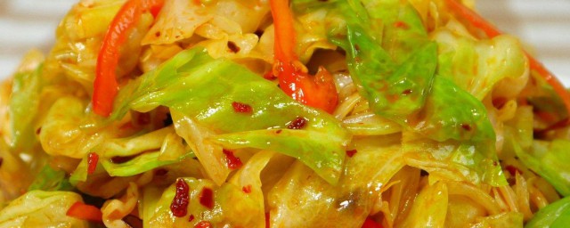 香辣菜丝怎样做 香辣包菜菜丝做法
