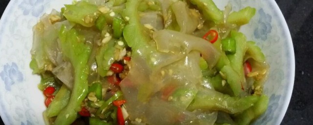苦瓜拌粉皮怎样做 苦瓜拌粉皮做法简介