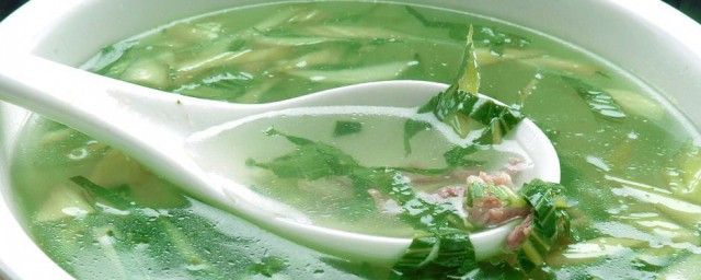 小白菜汤的做法 做小白菜汤的教程