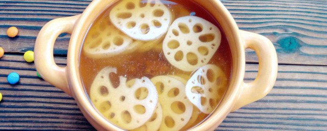 冰糖莲藕茶怎样做 冰糖莲藕做法
