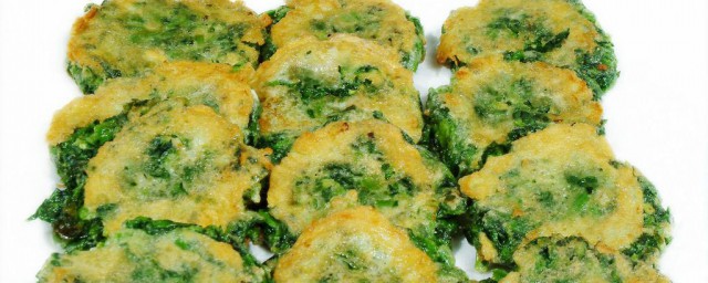 炸菠菜饼怎样做 炸菠菜饼怎样做