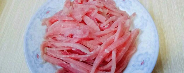 怎样切肉丝 炒肉丝的配菜