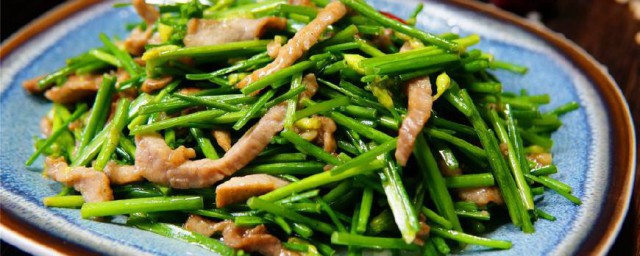 蒜苗炒韭菜怎样做 做蒜苔炒韭菜的做法次序