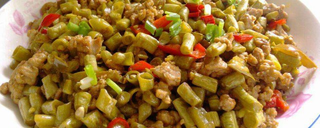 豆角肉粒怎样做 肉末豆角粒的做法