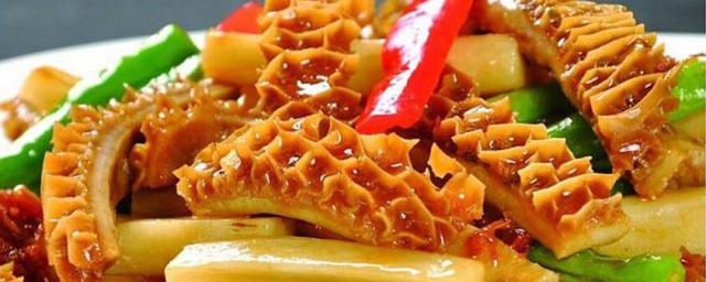 怎样做溜牛肚片 家常溜肚片做法
