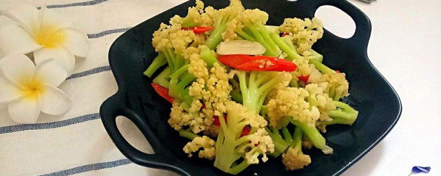 小炒花菜怎么做 小炒花菜做法