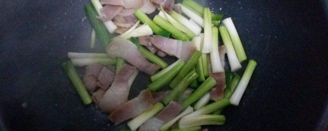 大蒜炒咸肉的技巧 咸肉炒大蒜的做法
