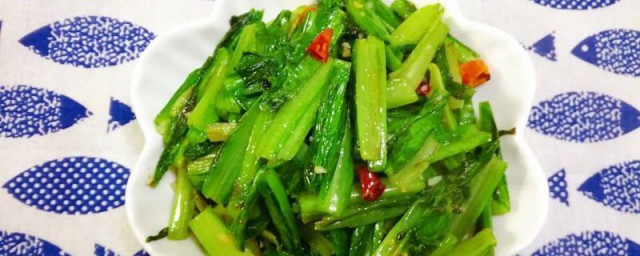 油麦菜怎样炒好吃做法 油麦菜炒好吃的做法次序