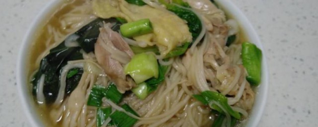 做鸡肉面条的技巧 做面条的次序