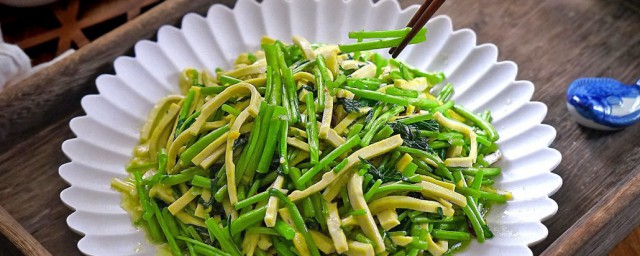 芦蒿菜制作技巧 做芦蒿菜的次序