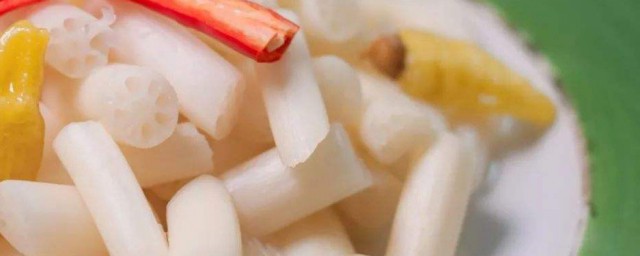 凉拌泡藕带怎样做 凉拌泡藕带做法
