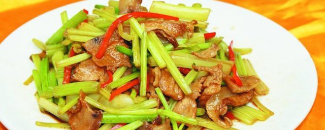 肉炒芹菜的技巧 做炒芹菜的次序
