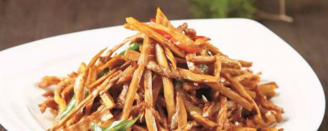 笋干怎样做 笋干炒肉丝的次序