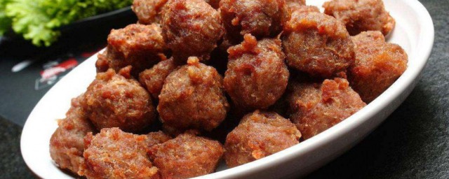 肉丸子怎样炸 肉丸子的做法简介