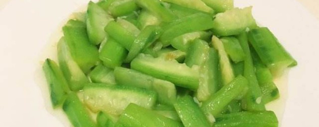 白油丝瓜制作办法 做丝瓜的步骤