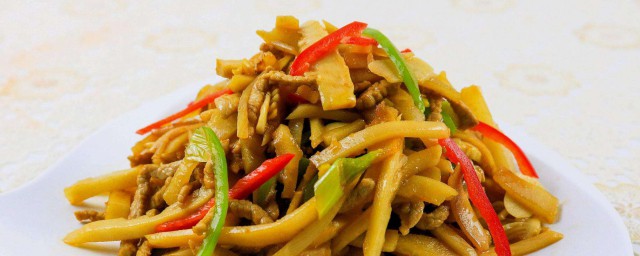 怎样做肉丝炒笋 肉丝炒笋做法简介