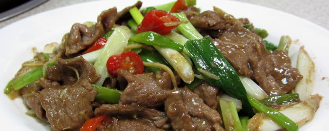 怎样做葱花炒牛肉 怎样做葱花炒牛肉