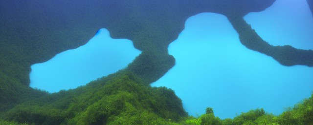 蓝水黄翡山水牌