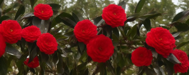 红色山茶花花语
