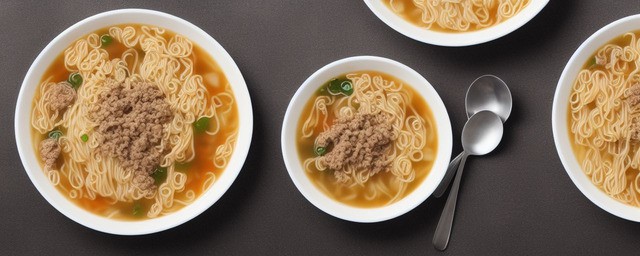 面条肉末汤的做法