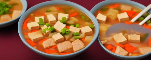 米豆腐肉末汤的做法