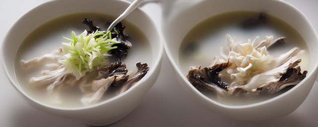 灰树花汤的做法