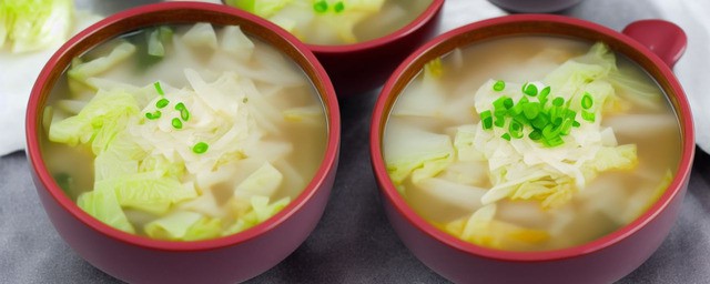 冻白菜酱汤的做法