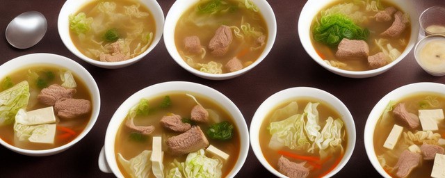 白菜羊肉豆腐汤的做法
