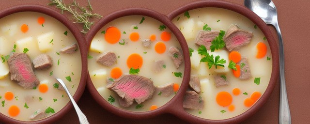 土豆炖牛排汤的做法
