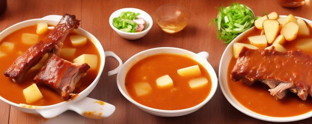 土豆煮排骨汤的做法